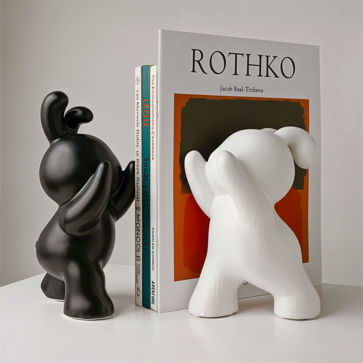 Virelle Maison - Serre - livres décoratifs en résine finition mate – forme lapin | Virelle Maison