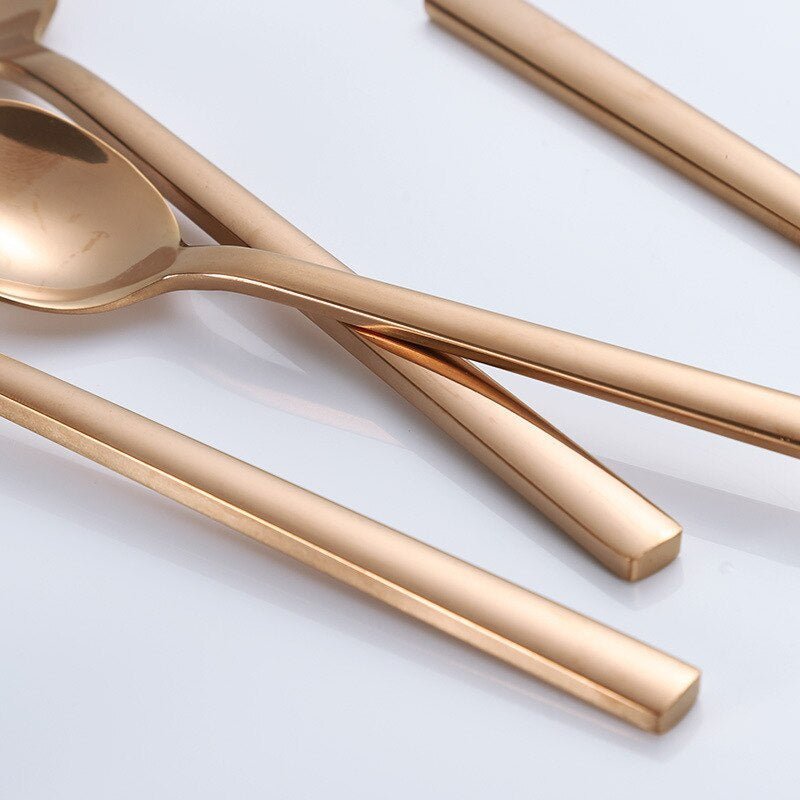 Virelle Maison - Service de couverts en acier inoxydable texturé, 30 pièces | Virelle Maison
