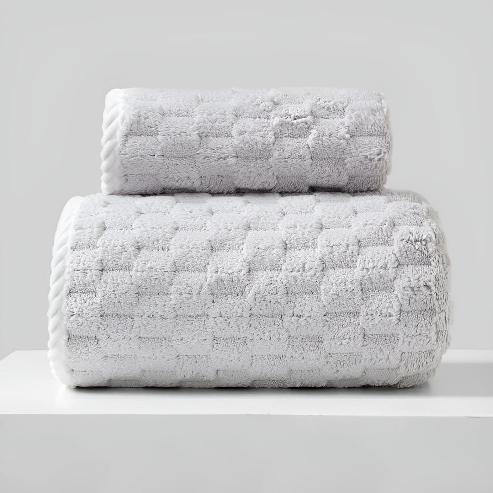 Virelle Maison - Serviettes en polaire douce, tissage serré et boucle d’accroche