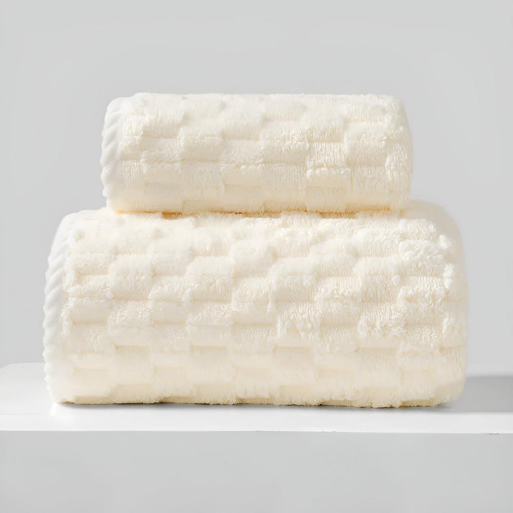 Virelle Maison - Serviettes en polaire douce, tissage serré et boucle d’accroche