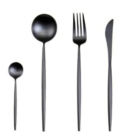 Virelle Maison - Set de couverts 4 pièces en acier inoxydable coloré | Virelle Maison