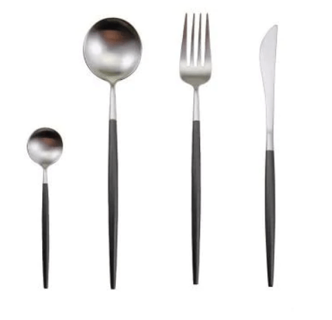 Virelle Maison - Set de couverts 4 pièces en acier inoxydable coloré | Virelle Maison