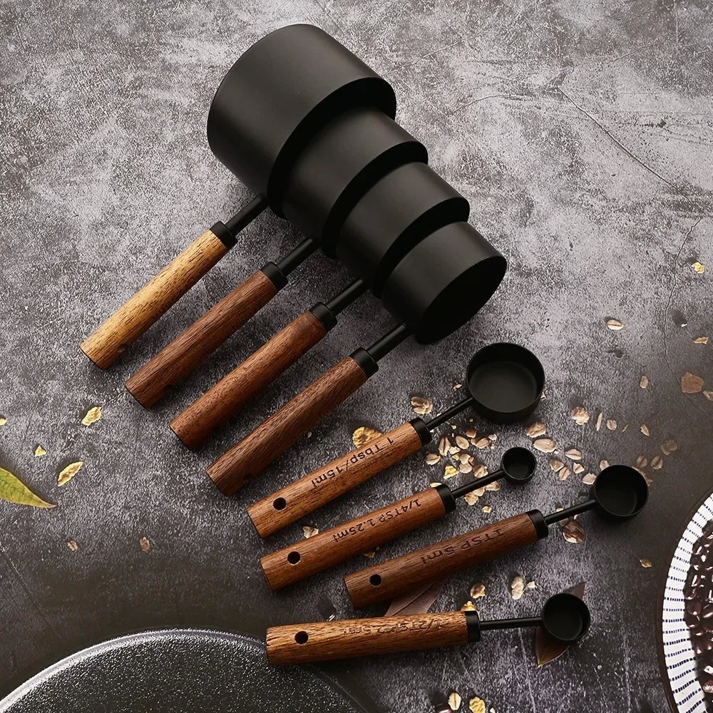 Virelle Maison - Set doseur en acier inox et chêne massif | Virelle Maison