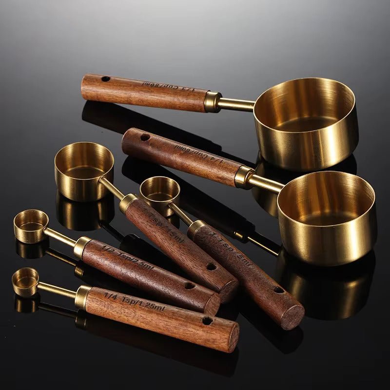 Virelle Maison - Set doseur en acier inox et chêne massif | Virelle Maison