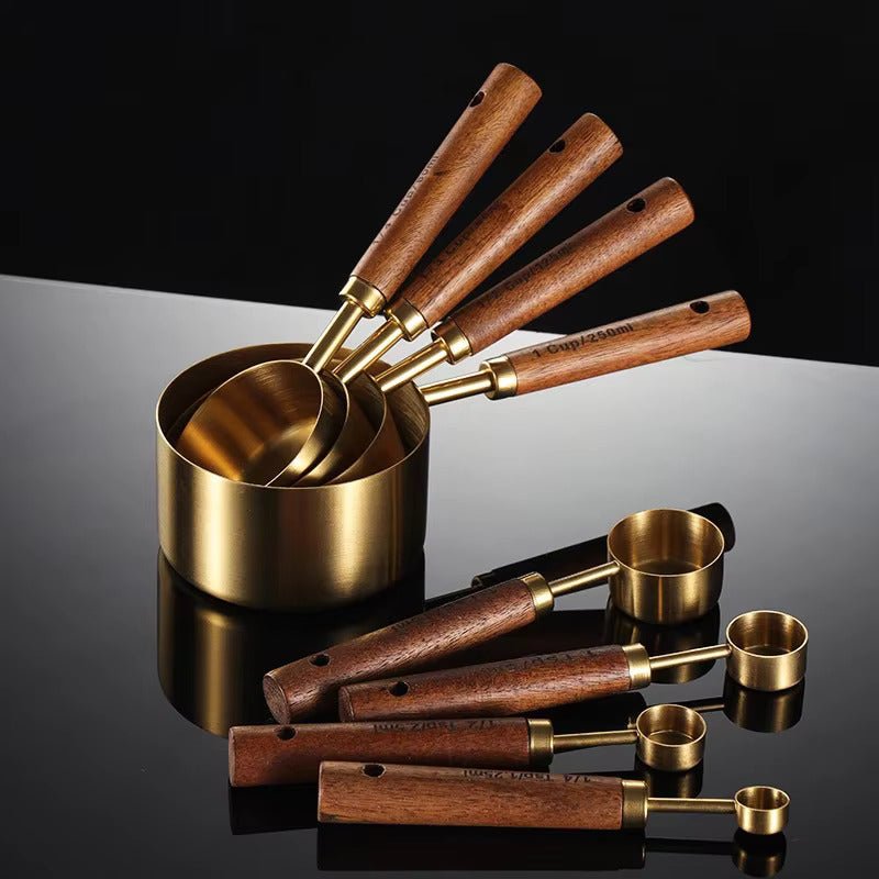 Virelle Maison - Set doseur en acier inox et chêne massif | Virelle Maison