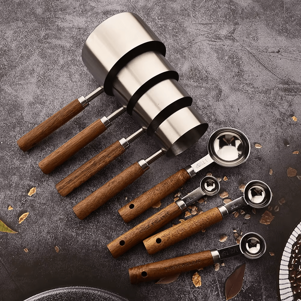 Virelle Maison - Set doseur en acier inox et chêne massif | Virelle Maison