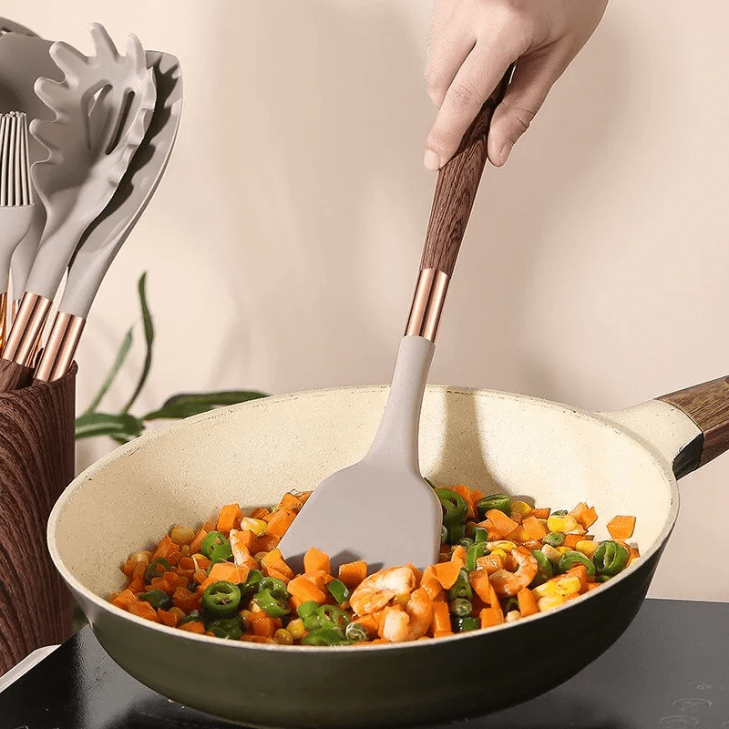 Virelle Maison - Set d’ustensiles de cuisine en silicone résistant | Virelle Maison