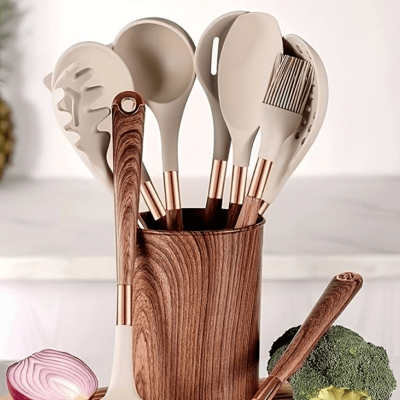 Virelle Maison - Set d’ustensiles de cuisine en silicone résistant | Virelle Maison