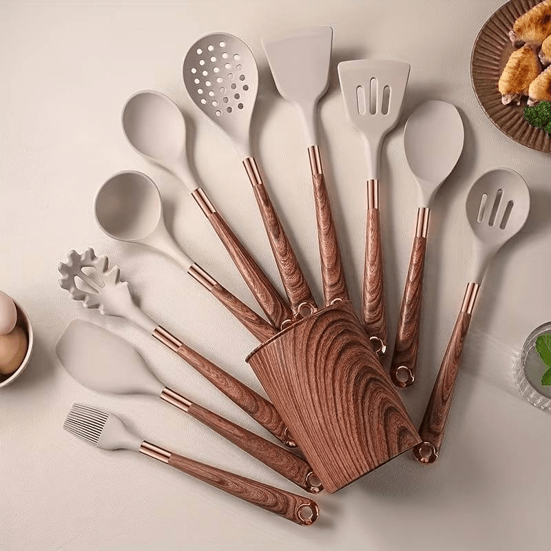 Virelle Maison - Set d’ustensiles de cuisine en silicone résistant | Virelle Maison