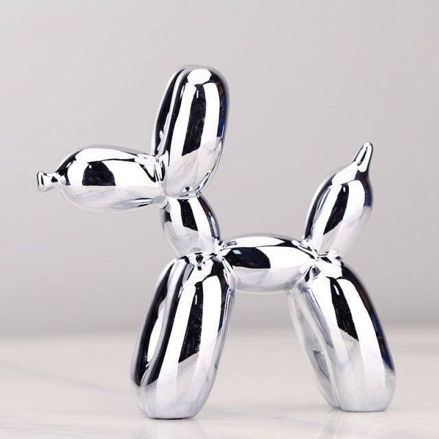 Virelle Maison - Statue décorative chien ballon en résine brillante | Virelle Maison