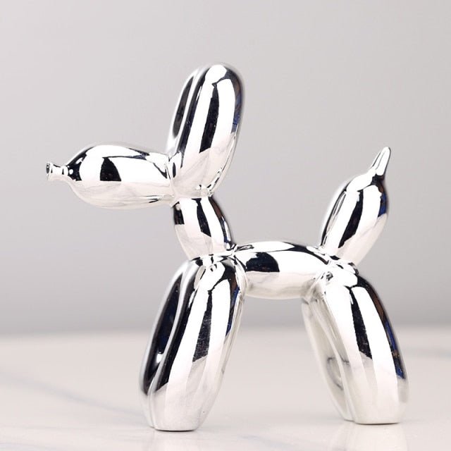Virelle Maison - Statue décorative chien ballon en résine brillante | Virelle Maison