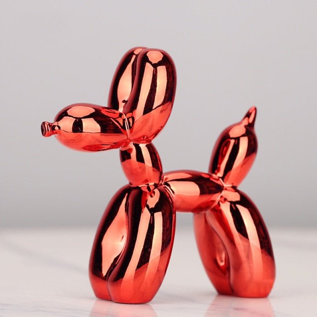 Virelle Maison - Statue décorative chien ballon en résine brillante | Virelle Maison