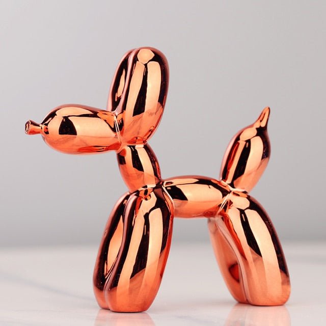 Virelle Maison - Statue décorative chien ballon en résine brillante | Virelle Maison