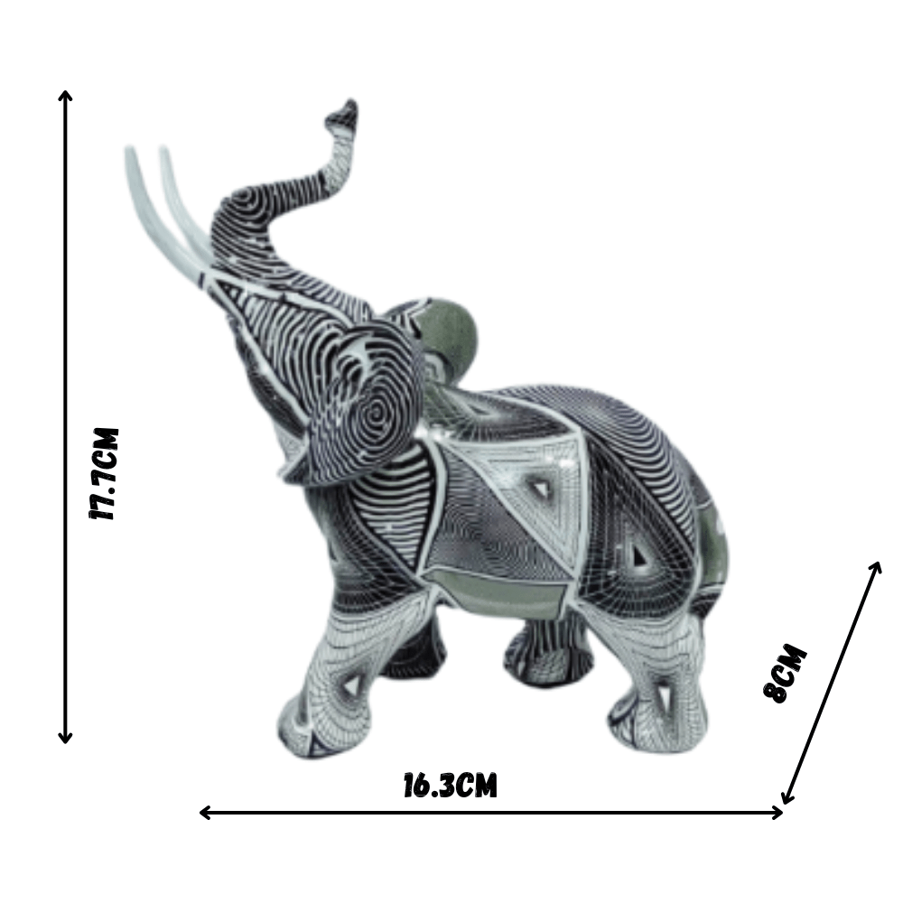 Virelle Maison - Statuette décorative spirale en résine noire et blanche | Virelle Maison