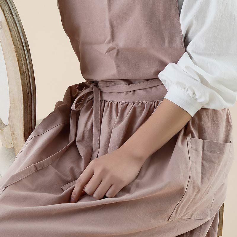 Virelle Maison - Tablier de cuisine en coton à dos croisé avec poches | Virelle Maison