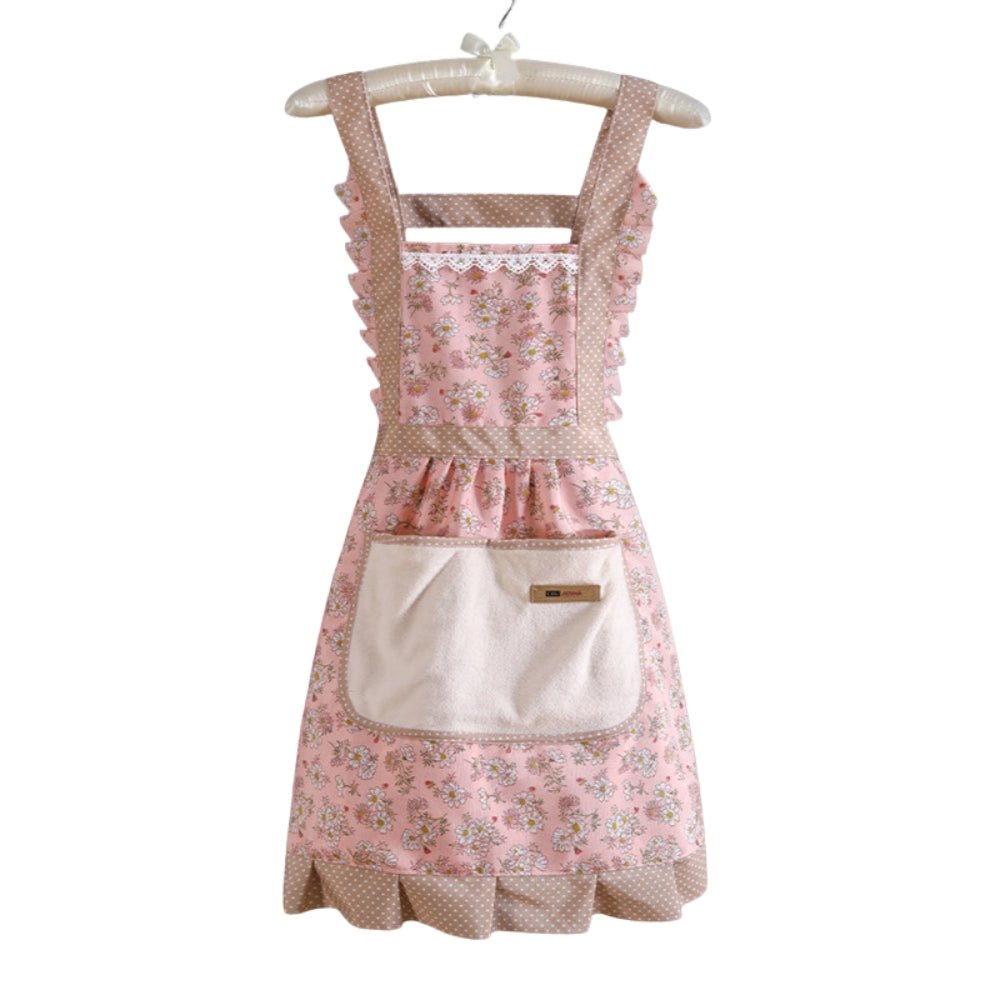 Virelle Maison - Tablier de cuisine en coton fleuri, imperméable | Virelle Maison