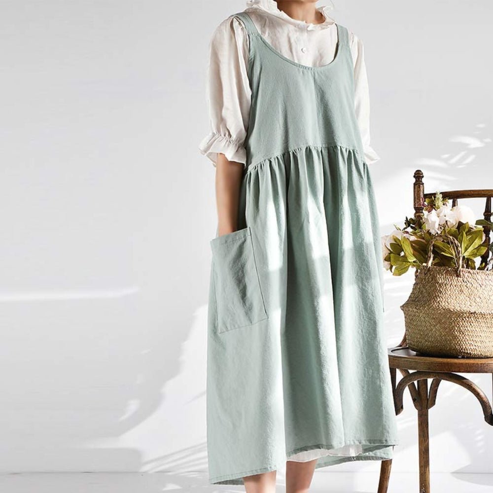 Virelle Maison - Tablier en coton à dos croisé avec poches pratiques | Virelle Maison