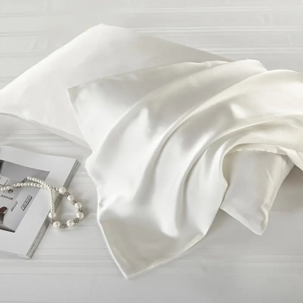 Virelle Maison - Taies d’oreiller en soie naturelle, lot de 2 | Virelle Maison