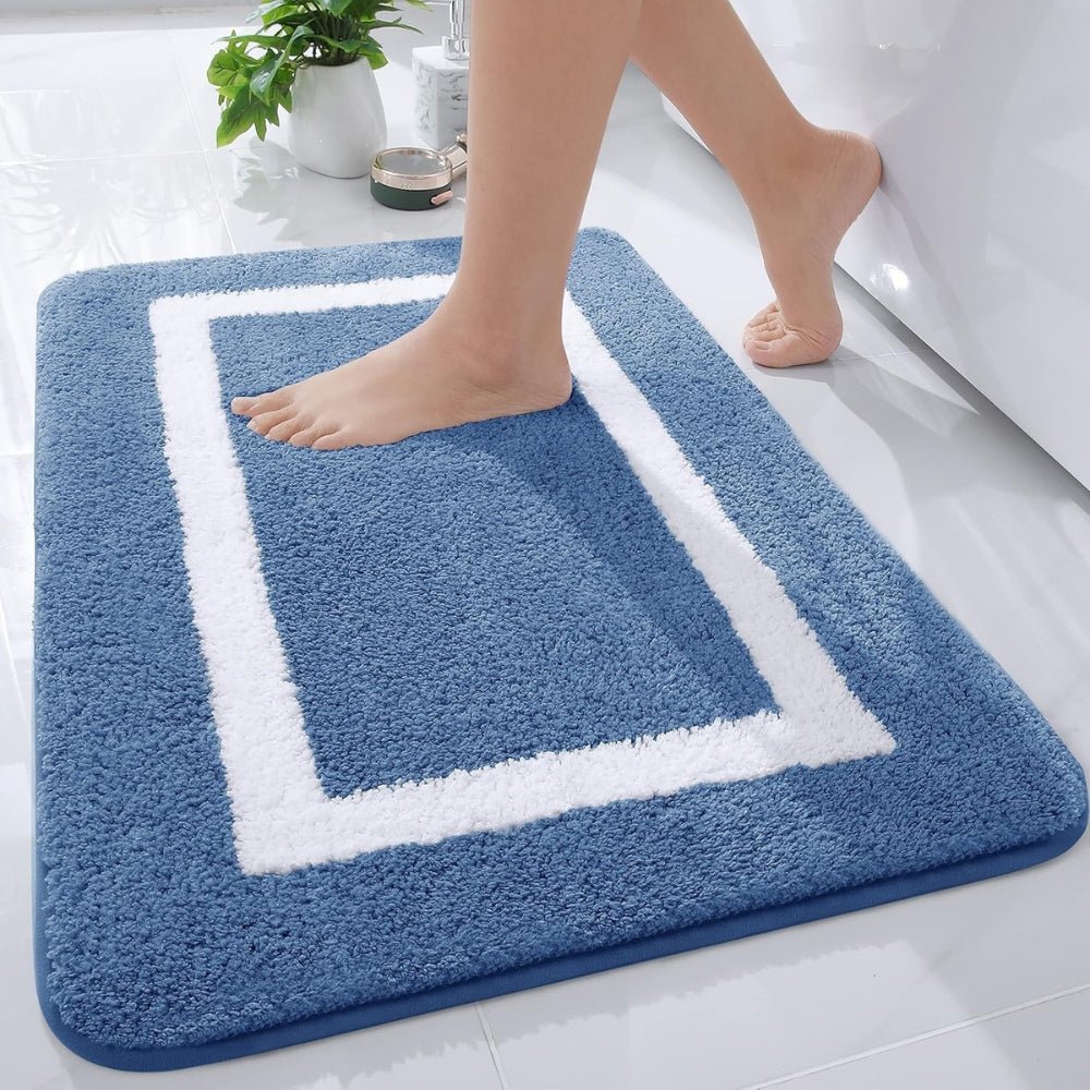 Virelle Maison - Tapis de bain antidérapant à bordure moderne | Virelle Maison