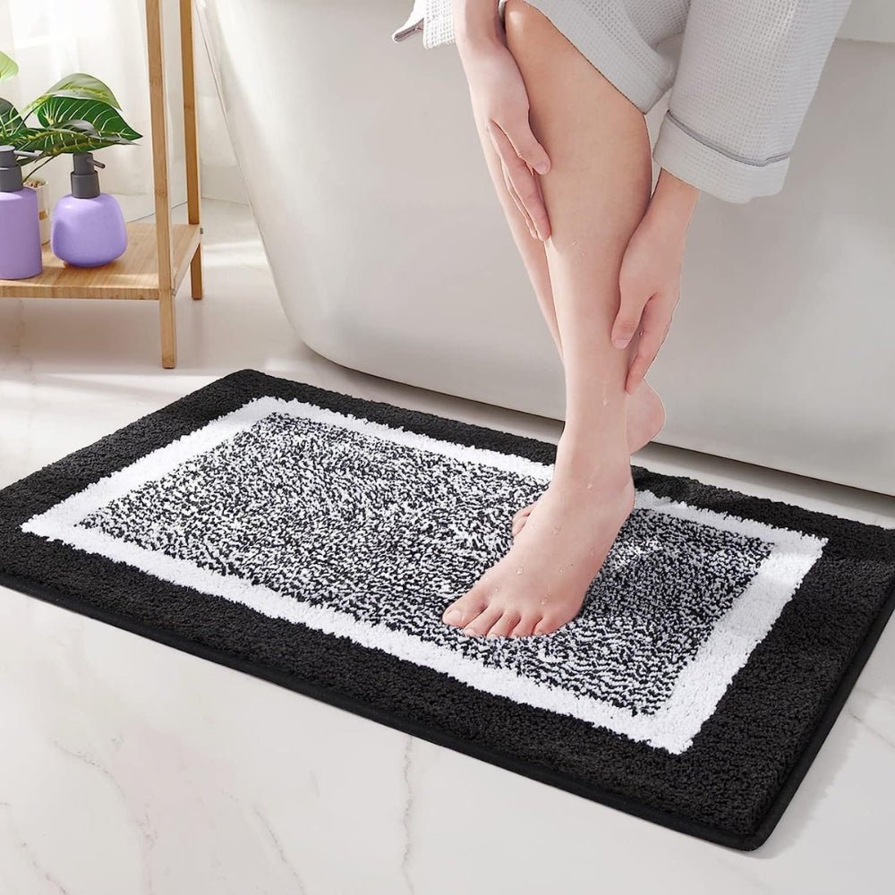 Virelle Maison - Tapis de bain antidérapant à bordure moderne | Virelle Maison