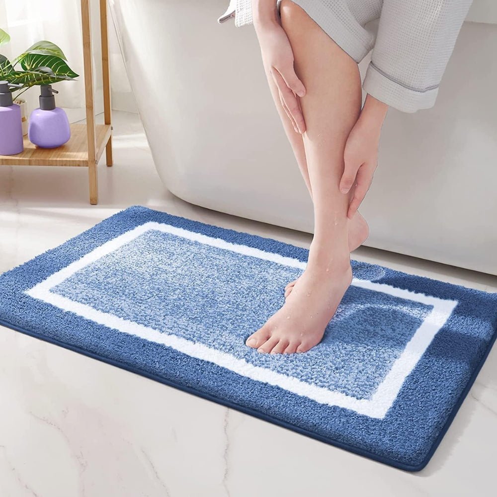 Virelle Maison - Tapis de bain antidérapant à bordure moderne | Virelle Maison
