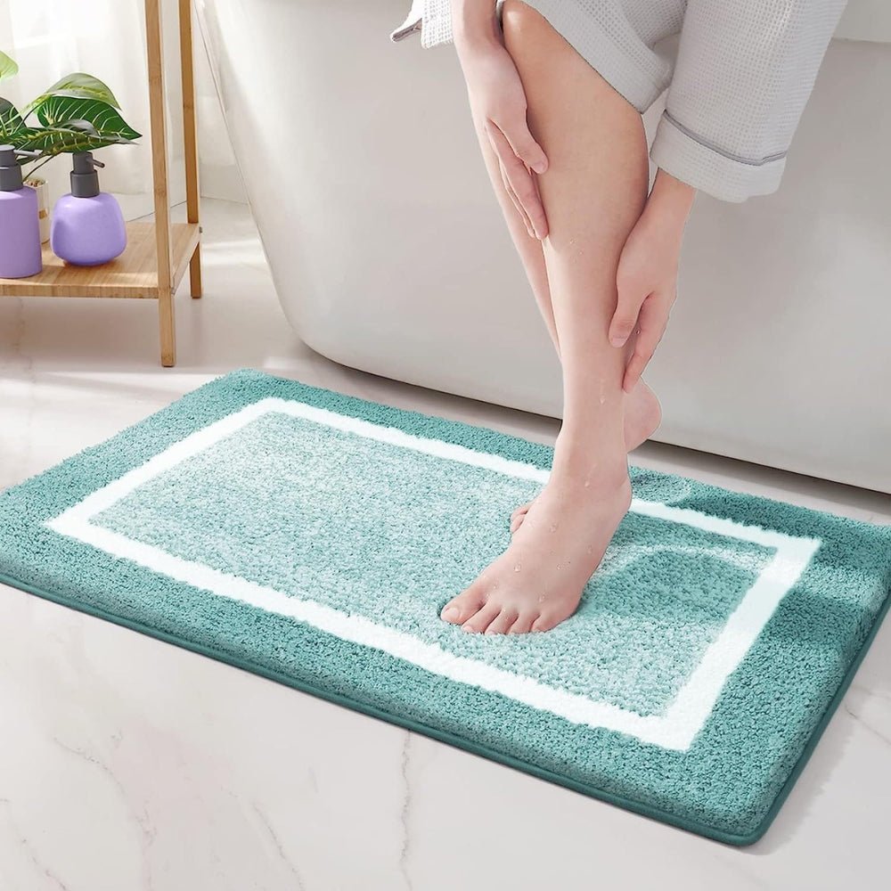 Virelle Maison - Tapis de bain antidérapant à bordure moderne | Virelle Maison
