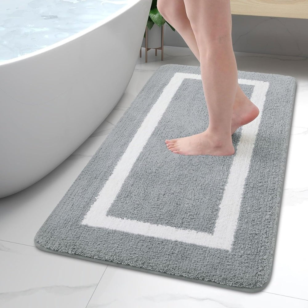 Virelle Maison - Tapis de bain antidérapant à bordure moderne | Virelle Maison