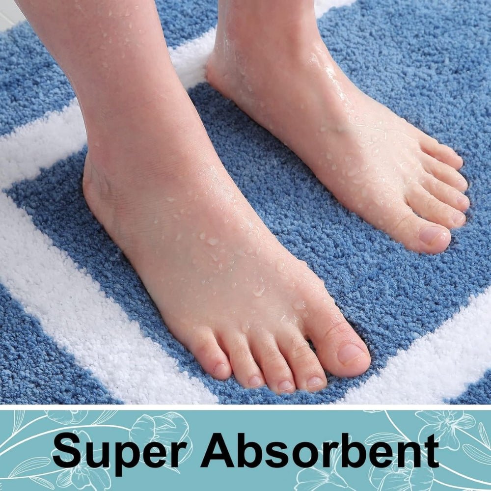 Virelle Maison - Tapis de bain antidérapant à bordure moderne | Virelle Maison