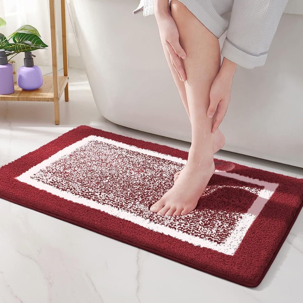 Virelle Maison - Tapis de bain antidérapant à bordure moderne | Virelle Maison