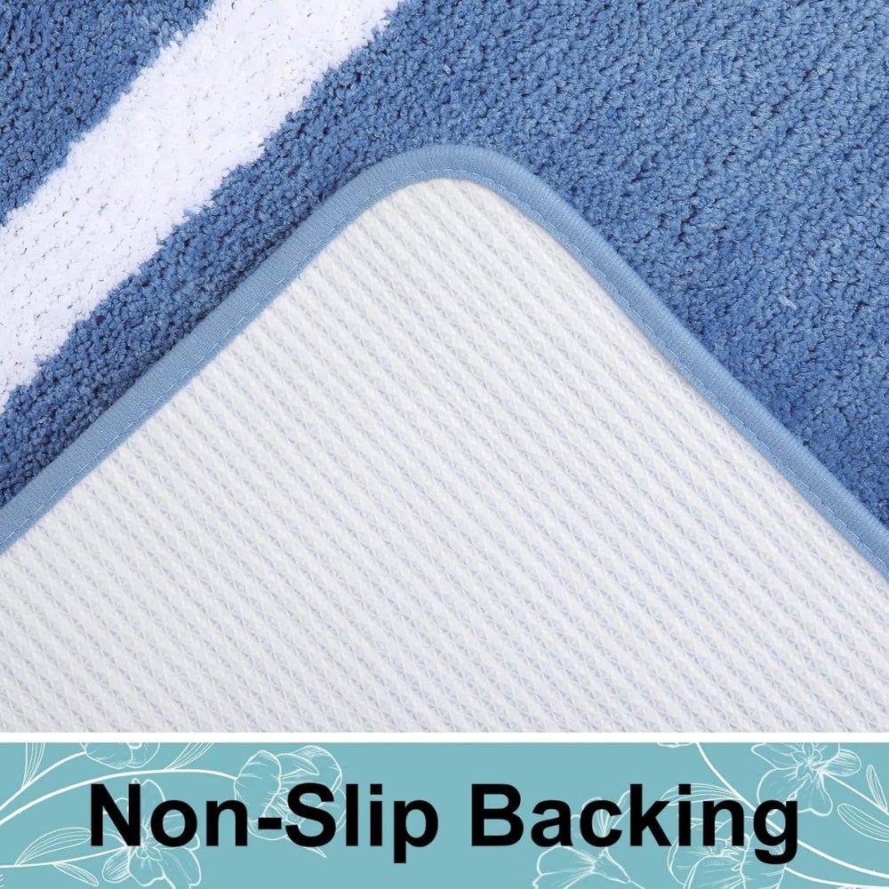 Virelle Maison - Tapis de bain antidérapant à bordure moderne | Virelle Maison