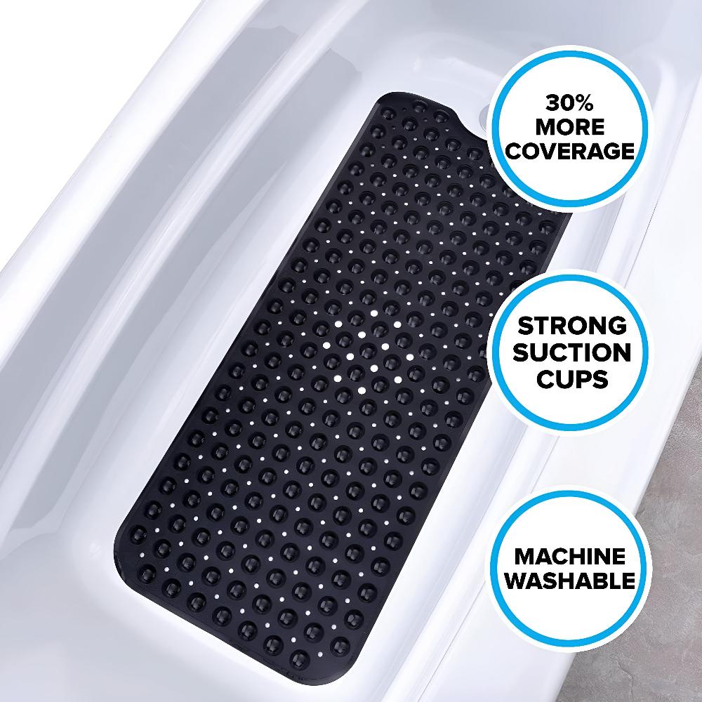 Virelle Maison - Tapis de bain antidérapant à ventouses et drainage rapide