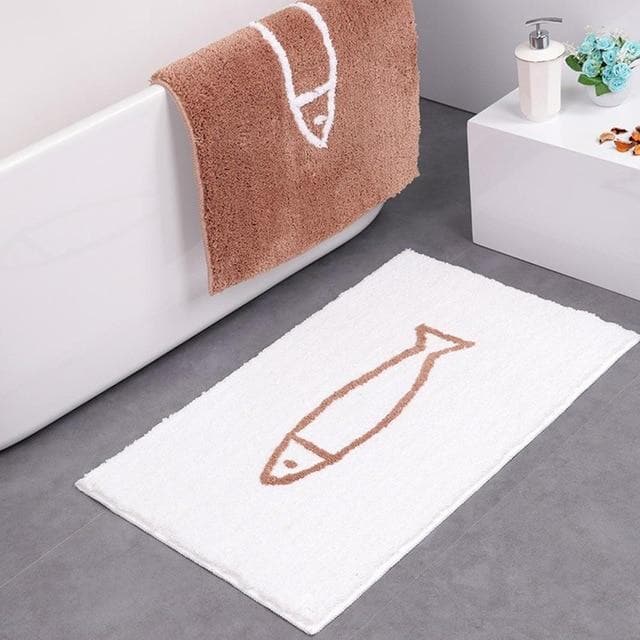 Virelle Maison - Tapis de bain en chenille ultra douce avec base antidérapante | Virelle Maison