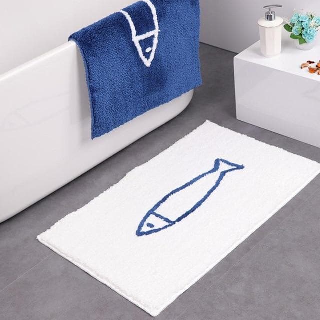 Virelle Maison - Tapis de bain en chenille ultra douce avec base antidérapante | Virelle Maison