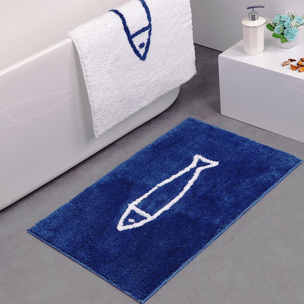 Virelle Maison - Tapis de bain en chenille ultra douce avec base antidérapante | Virelle Maison