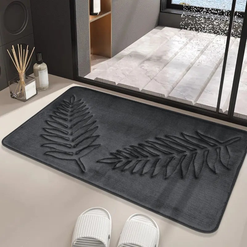 Virelle Maison - Tapis de bain en mousse à mémoire de forme – Surface veloutée absorbante | Virelle Maison