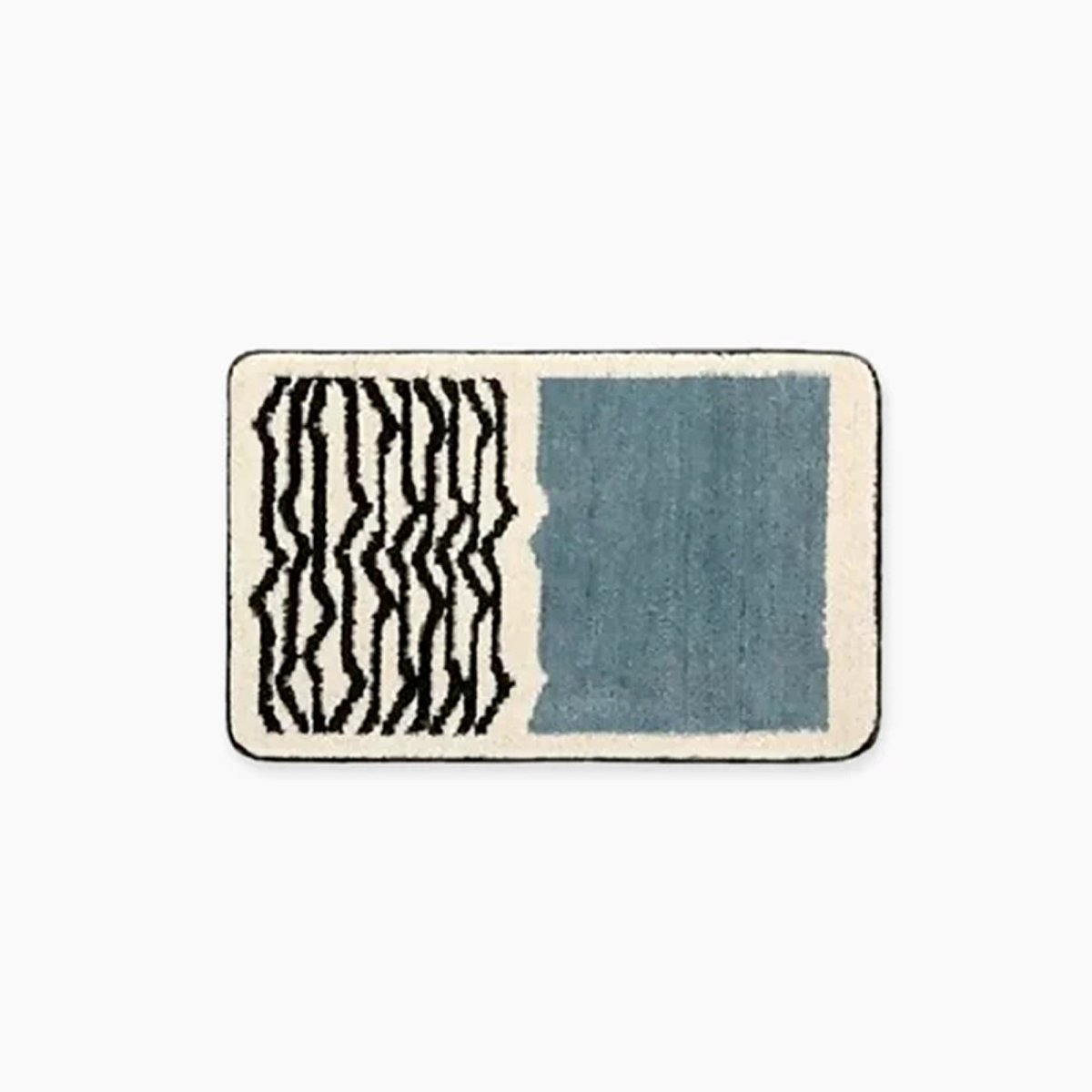 Virelle Maison - Tapis de bain en polyester à motif abstrait antidérapant | Virelle Maison