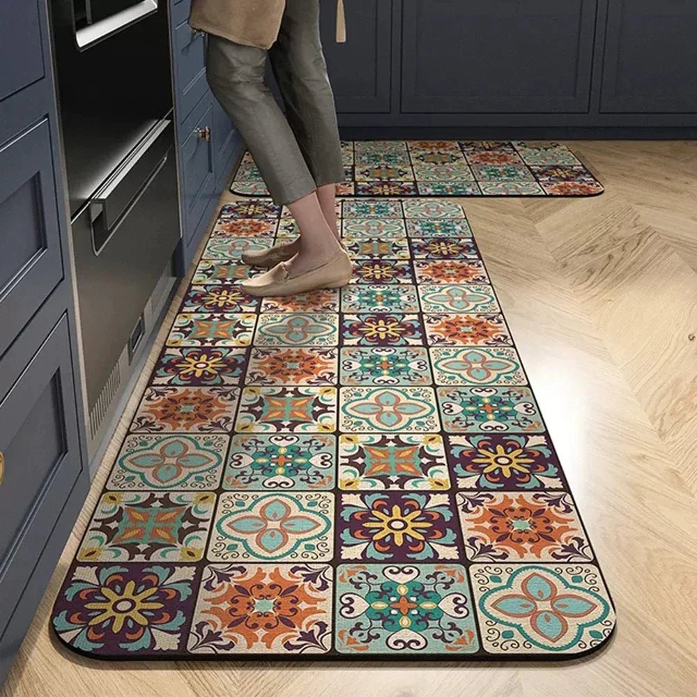 Virelle Maison - Tapis de cuisine antidérapant en textile texturé | Virelle Maison
