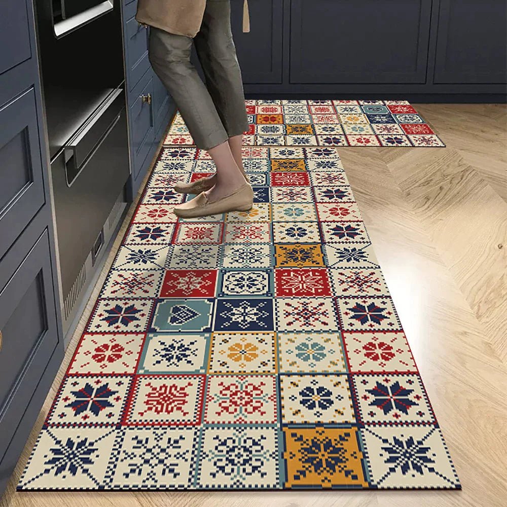 Virelle Maison - Tapis de cuisine antidérapant en textile texturé | Virelle Maison