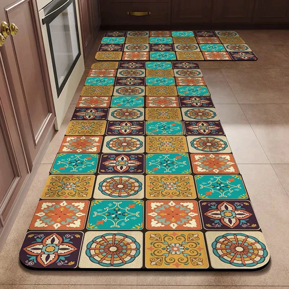 Virelle Maison - Tapis de cuisine antidérapant en textile texturé | Virelle Maison
