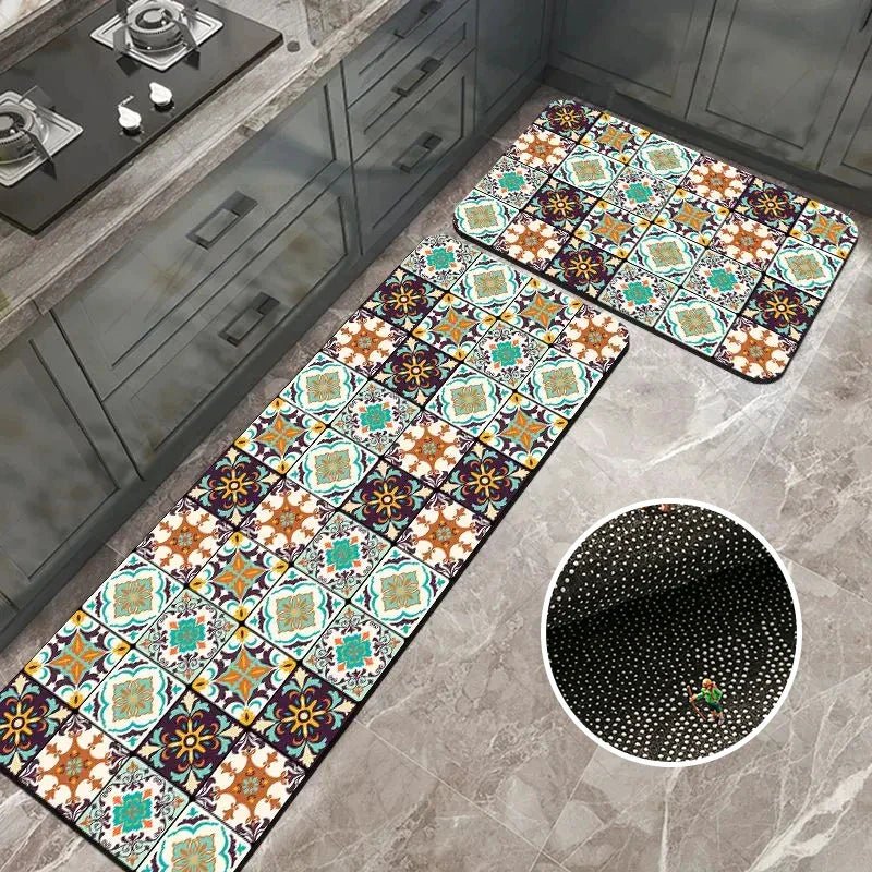 Virelle Maison - Tapis de cuisine antidérapant en textile texturé | Virelle Maison