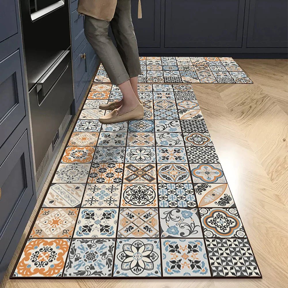 Virelle Maison - Tapis de cuisine antidérapant en textile texturé | Virelle Maison