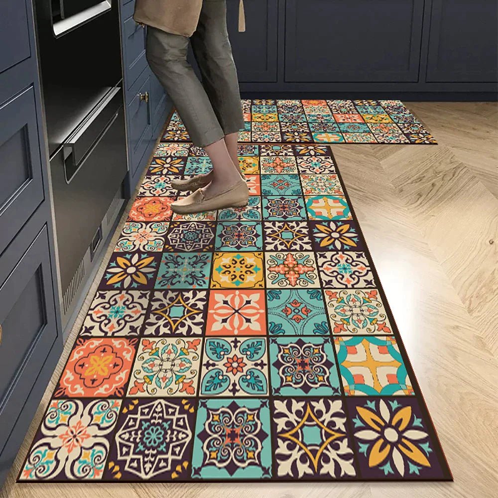 Virelle Maison - Tapis de cuisine antidérapant en textile texturé | Virelle Maison