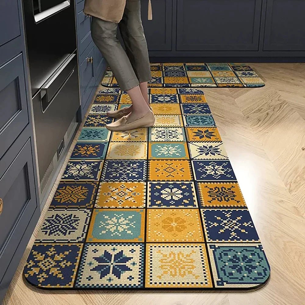 Virelle Maison - Tapis de cuisine antidérapant en textile texturé | Virelle Maison