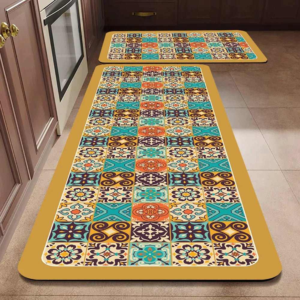 Virelle Maison - Tapis de cuisine antidérapant en textile texturé | Virelle Maison