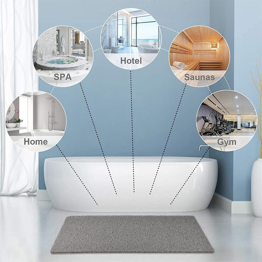 Virelle Maison - Tapis de douche antidérapant en mousse texturée | Virelle Maison