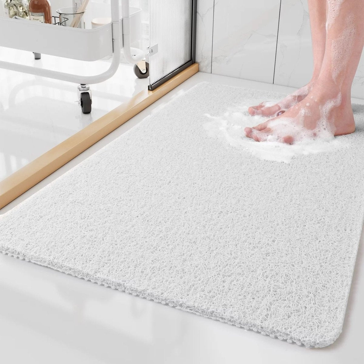 Virelle Maison - Tapis de douche antidérapant en mousse texturée | Virelle Maison