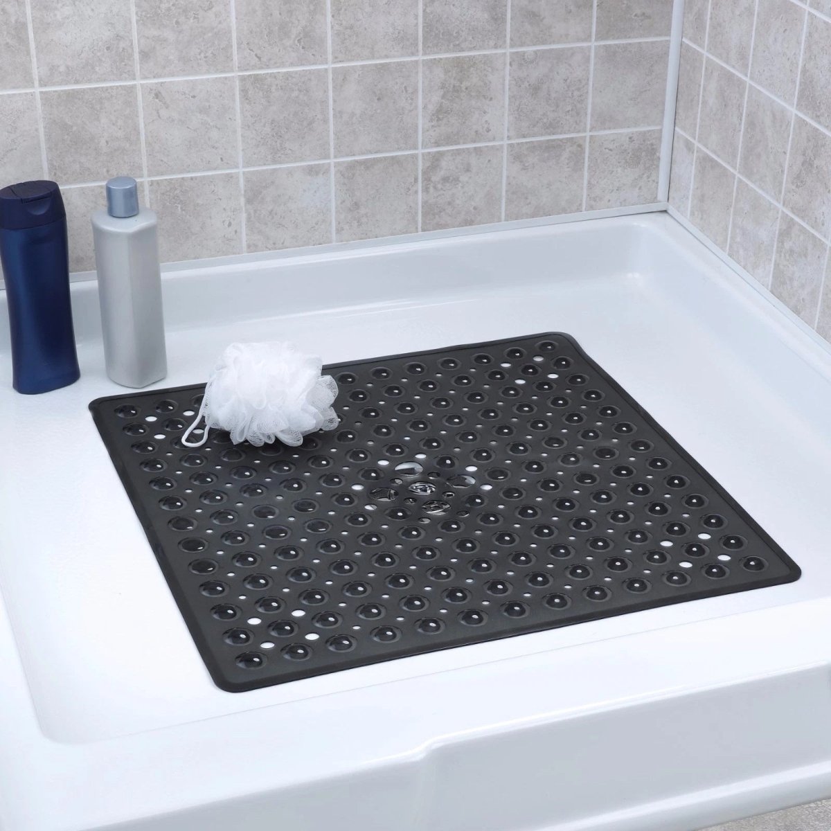 Virelle Maison - Tapis de douche carré antidérapant en PVC texturé | Virelle Maison
