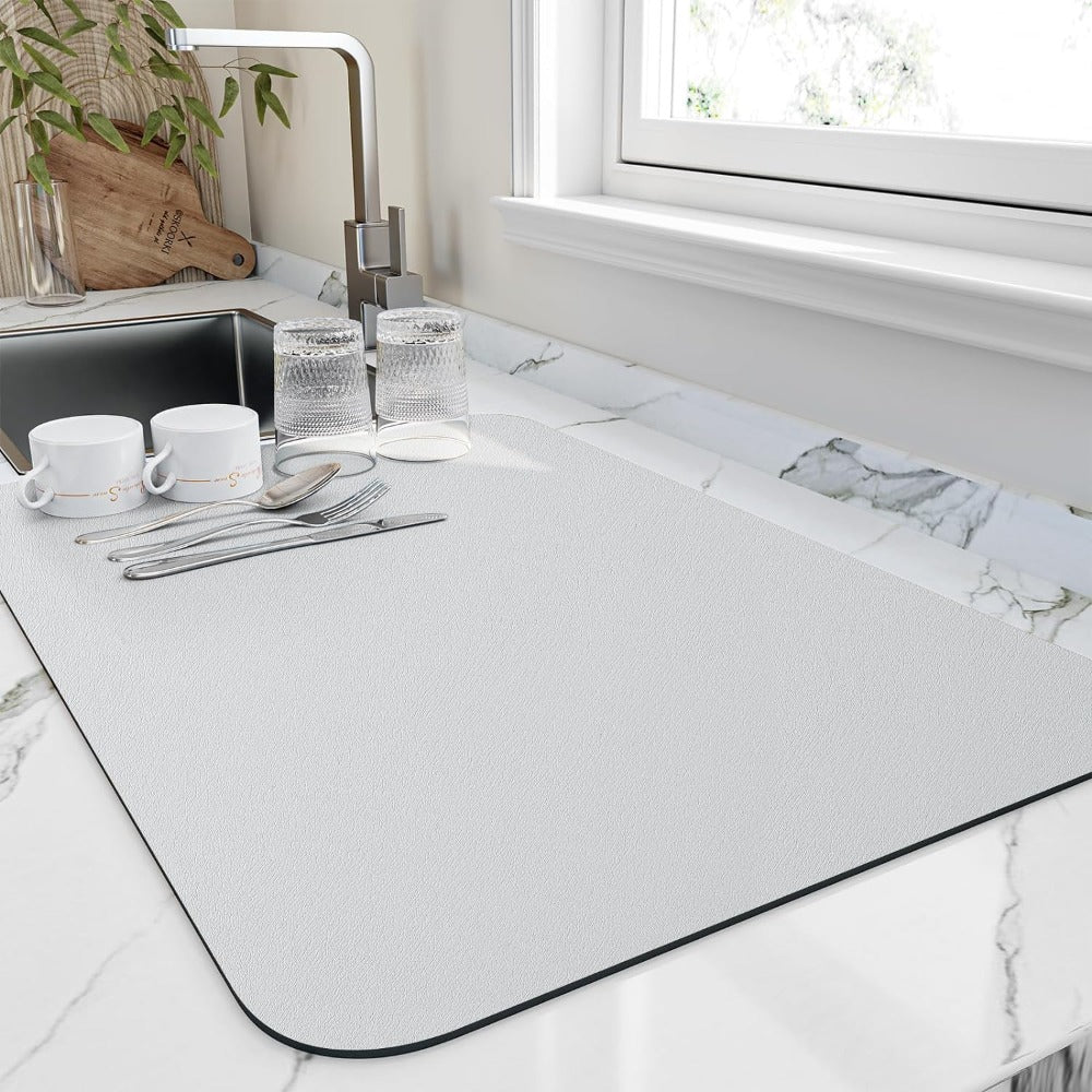 Virelle Maison - Tapis d’égouttage absorbant en diatomite texturée | Virelle Maison