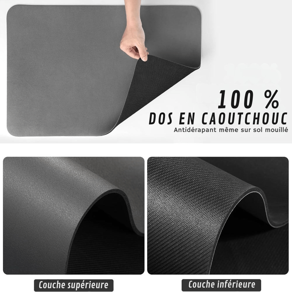 Virelle Maison - Tapis d’égouttage absorbant en diatomite texturée | Virelle Maison