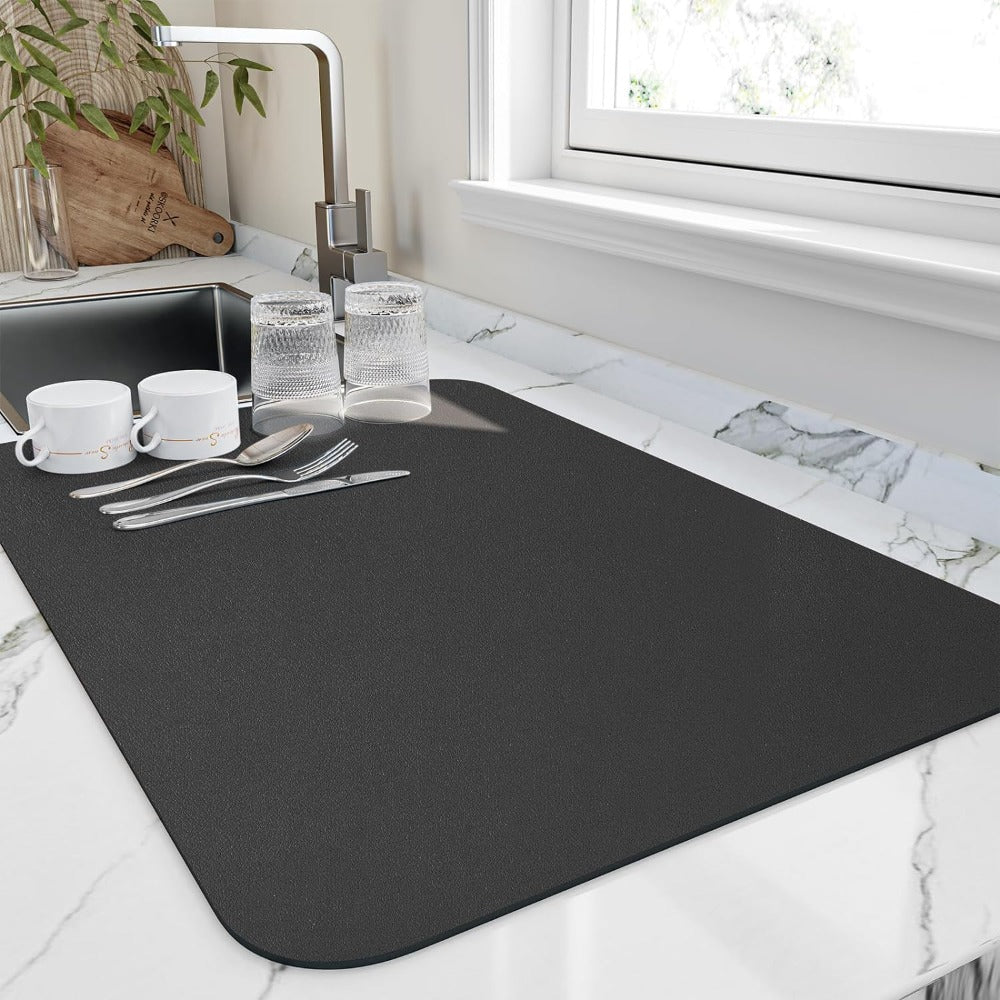 Virelle Maison - Tapis d’égouttage absorbant en diatomite texturée | Virelle Maison